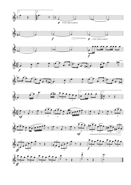 Champagne Galop For Clarinet Quartet Page 2