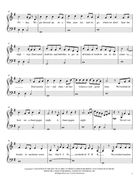 Champagne Night Easy Piano Page 2