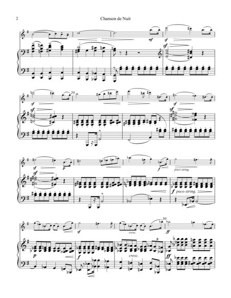 Chanson De Nuit And Chanson De Matin Op 15 For Flute And Piano Page 2