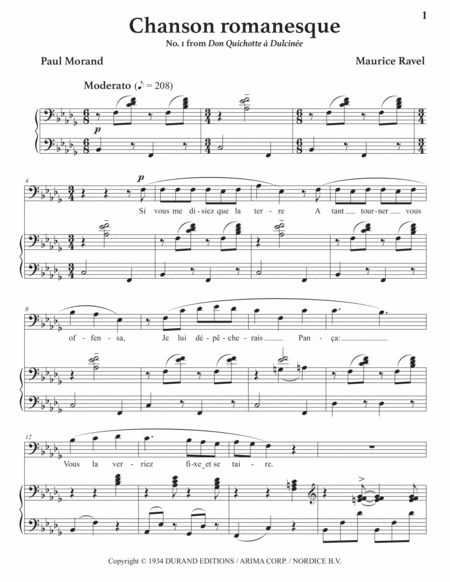 Chanson Romanesque Transposed To B Flat Minor Page 2