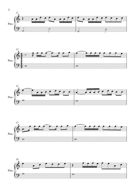 Chantaje A Minor By Shakira Easy Piano Page 2