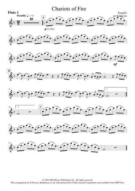 Chariots Of Fire Flexible Wind Ensemble Page 2