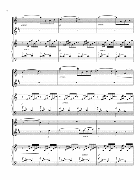 Charles Gounod Meditation On A Prelude By Js Bach Trio For Flute Clarinet And Piano Page 2