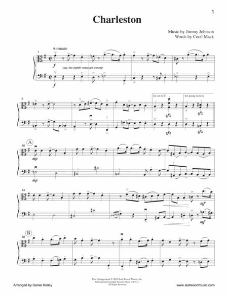 Charleston For Viola Cello Or Bassoon Duet Music For Two Page 2