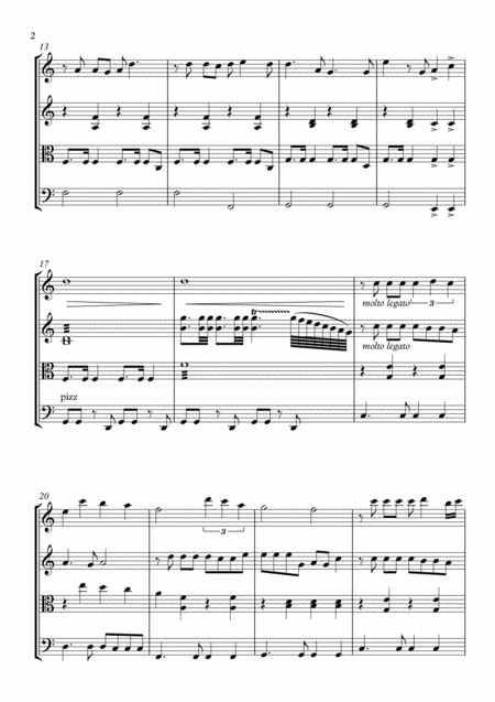 Chateau Lobby 4 In C For Two Virgins String Quartet Page 2