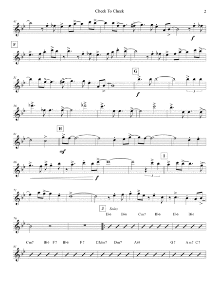 Cheek To Cheek Flute 1 Page 2