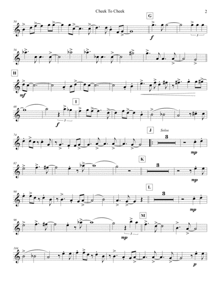 Cheek To Cheek Violin 3 Page 2