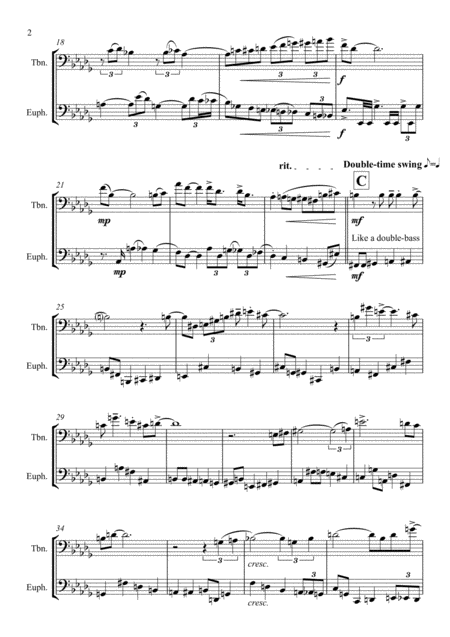 Chelsea Bridge Low Brass Duet Page 2