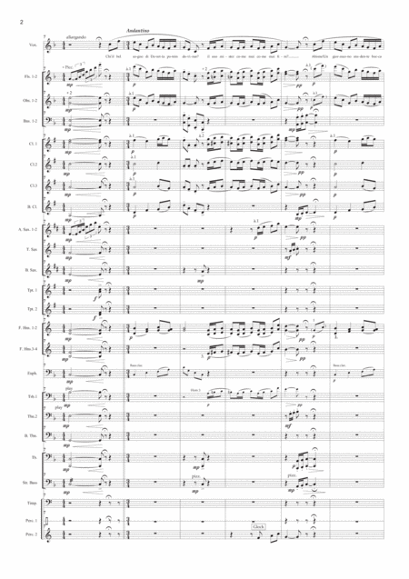 Chi Il Bel Sogno La Canzone Di Doretta From La Rondine For Soprano Solo And Concert Band Page 2