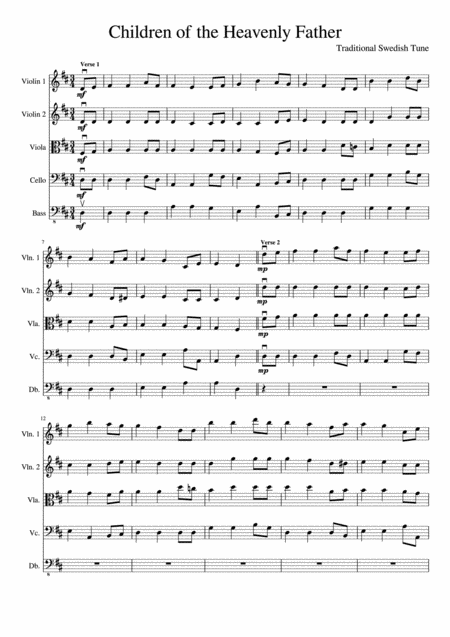 Children Of The Heavenly Father String Orchestra Page 2