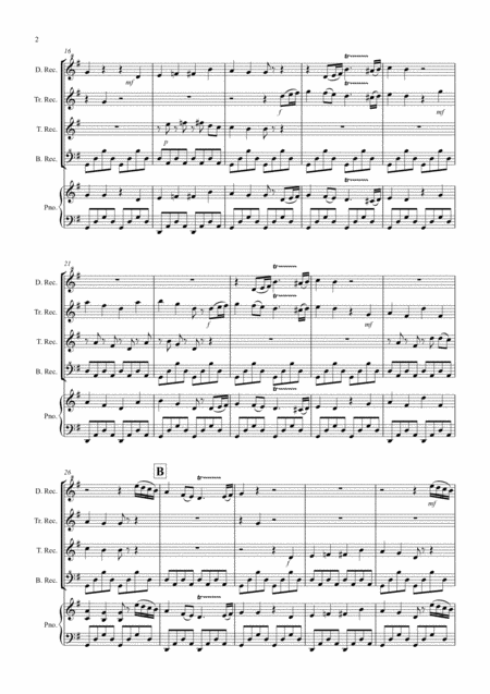 Chinese Dance Fantasia From Nutcracker For Recorder Quartet Page 2