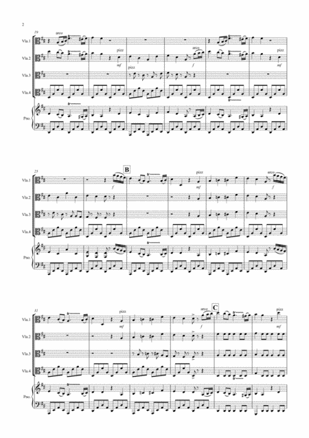 Chinese Dance Fantasia From Nutcracker For Viola Quartet Page 2