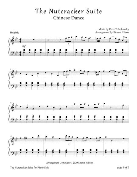 Chinese Dance From Tchaikovsky Nutcracker Suite Piano Solo Page 2