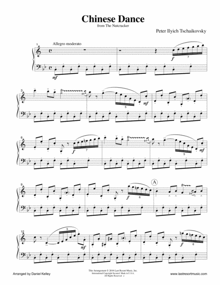 Chinese Dance From The Nutcracker For Clarinet Cello Or Bassoon Duet Music For Two Page 2