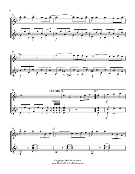 Chocolate Violin And Guitar Score And Parts Page 2