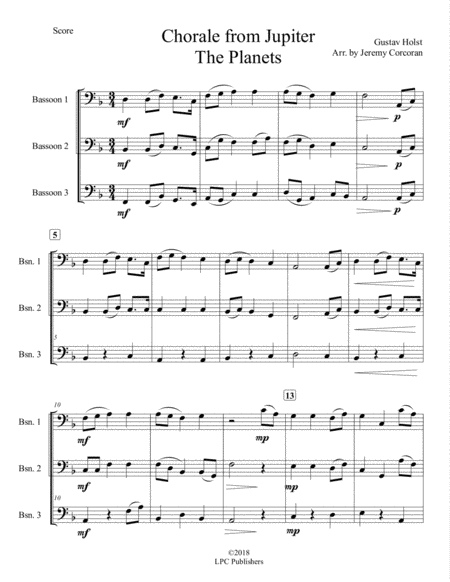 Chorale From Jupiter For Bassoon Trio Page 2