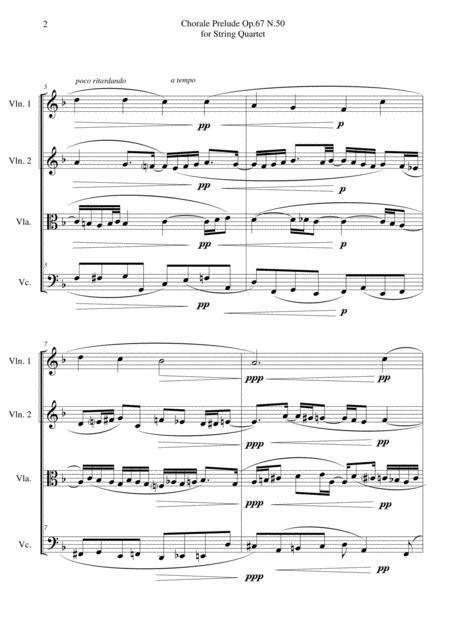 Chorale Prelude Op 67 N 50 For String Quartet Page 2