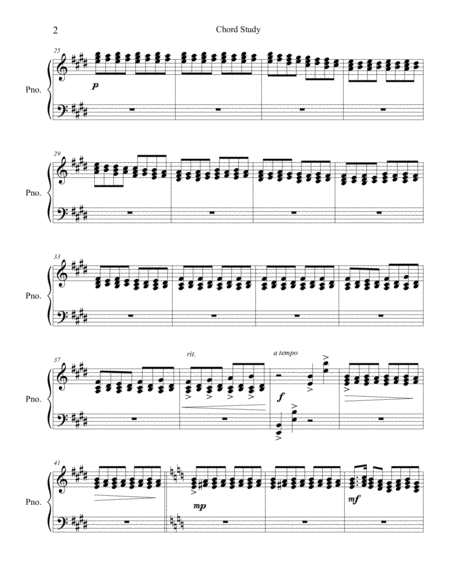 Chord Study For The Left Hand Alone Page 2