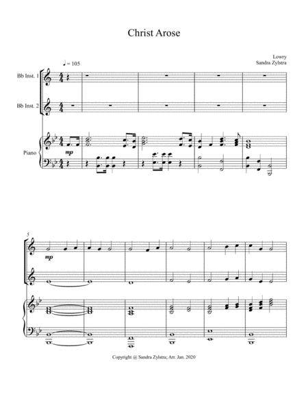 Christ Arose Treble Bb Instrument Duet Page 2