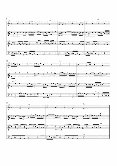 Christ Lag In Todesbanden Bwv 625 From Orgelbuechlein Arrangement For 4 Recorders Page 2