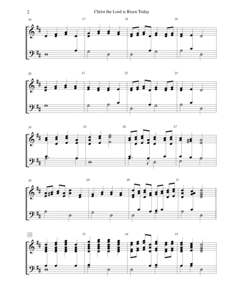 Christ The Lord Is Risen Today Jesus Christ Is Risen Today For 3 Octave Handbell Choir Page 2