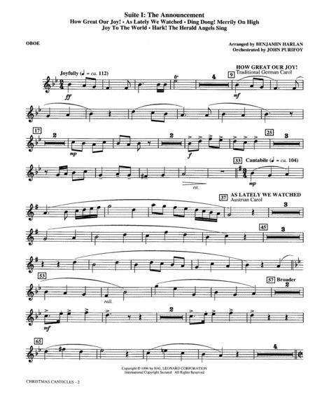 Christmas Canticles A Cantata Of Carols In Four Suites Chamber Orchestra Oboe Page 2