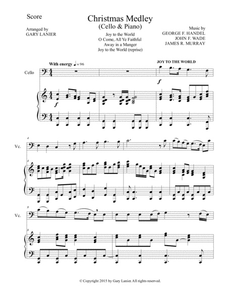 Christmas Carol Suite Cello And Piano With Score Parts Page 2