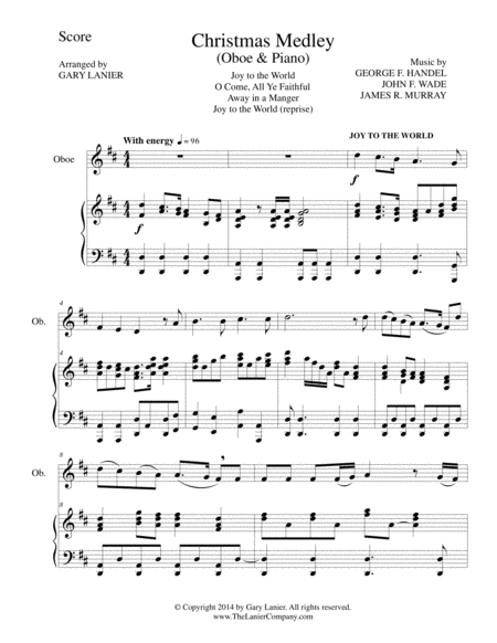 Christmas Carol Suite Oboe And Piano With Score Parts Page 2