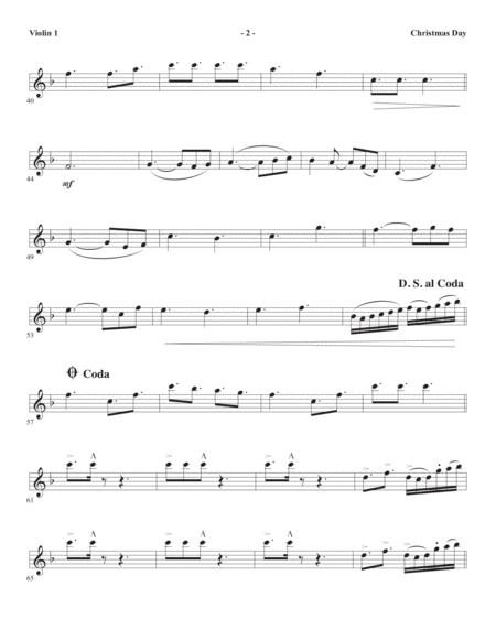 Christmas Day Arr Ed Hogan Violin 1 Page 2