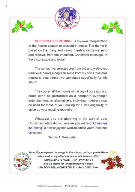 Christmas Is Coming New Festive Songs Traditional Carols Page 2