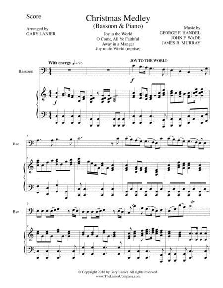 Christmas Joy Medley For Bassoon And Piano Page 2