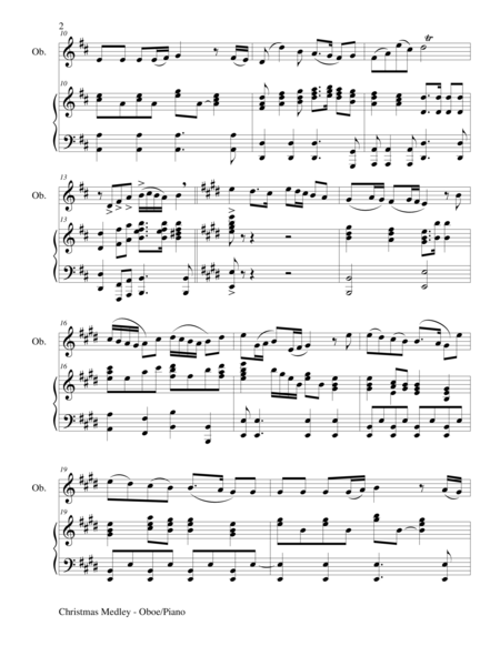 Christmas Joy Medley Oboe Piano And Oboe Part Page 2