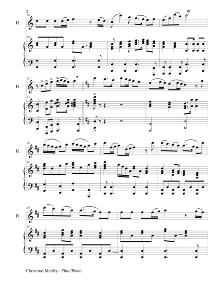 Christmas Joy Medley Sing A Long With Flute And Piano Page 2