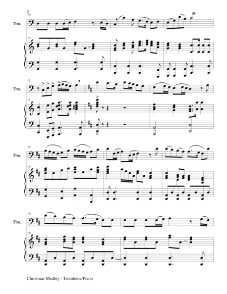 Christmas Joy Medley Sing A Long With Trombone And Piano Page 2