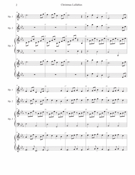 Christmas Lullabies For 2 3 Or 4 Harps Page 2