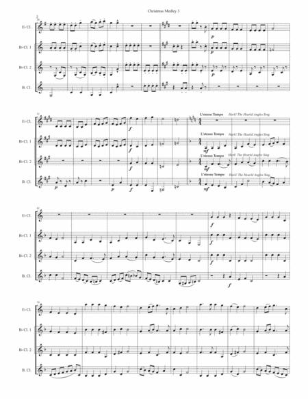 Christmas Medley 3 For Clarinet Quartet Page 2