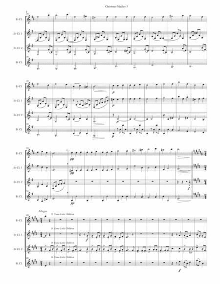 Christmas Medley 5 For Clarinet Quartet Page 2