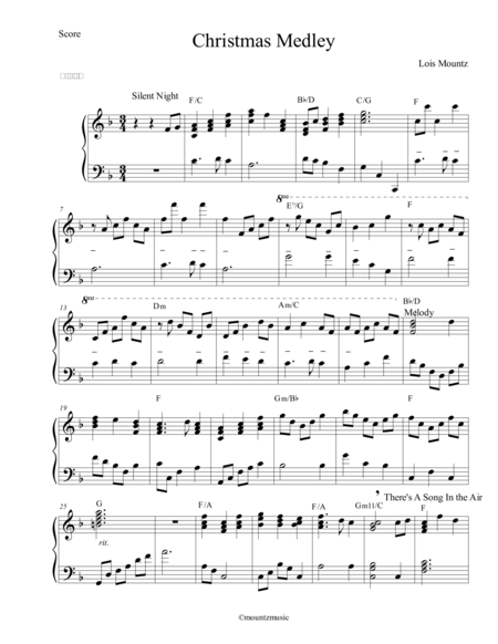Christmas Medley For Piano Page 2