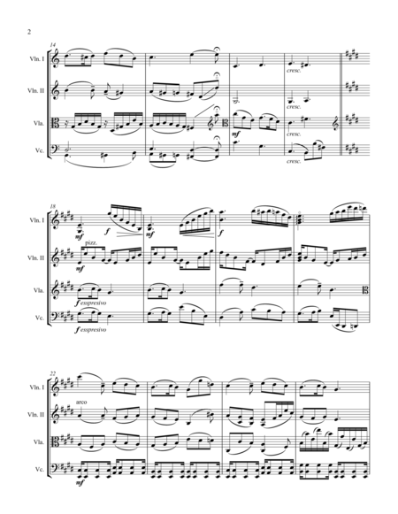 Christmas Medley For String Quartet Page 2