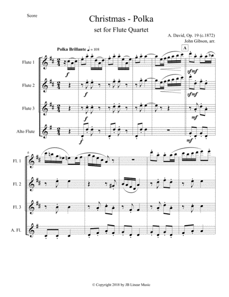 Christmas Polka For Flute Quartet Page 2