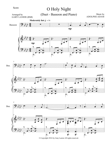 Christmas Splendor Suite Bassoon And Piano With Score Parts Page 2