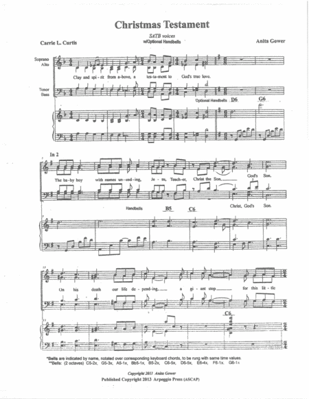 Christmas Testament Satb Piano Handbells Optional Page 2