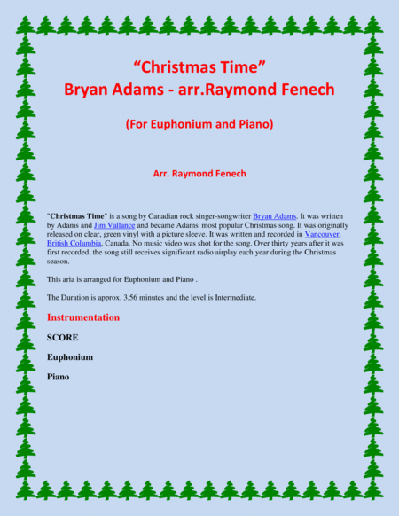 Christmas Time Bryan Adams Euphonium And Piano Page 2