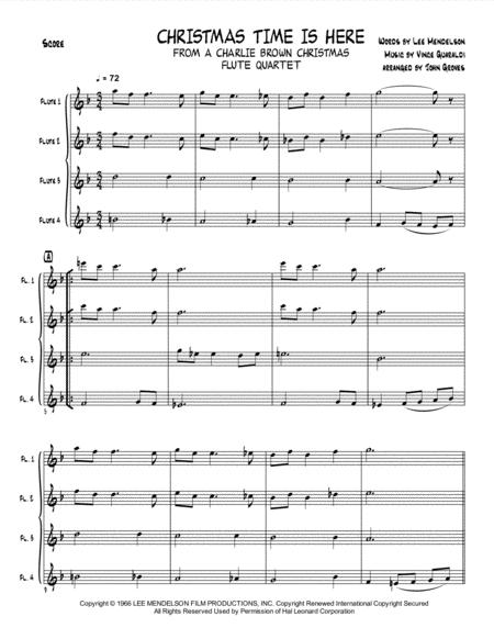 Christmas Time Is Here Flute Quartet Page 2