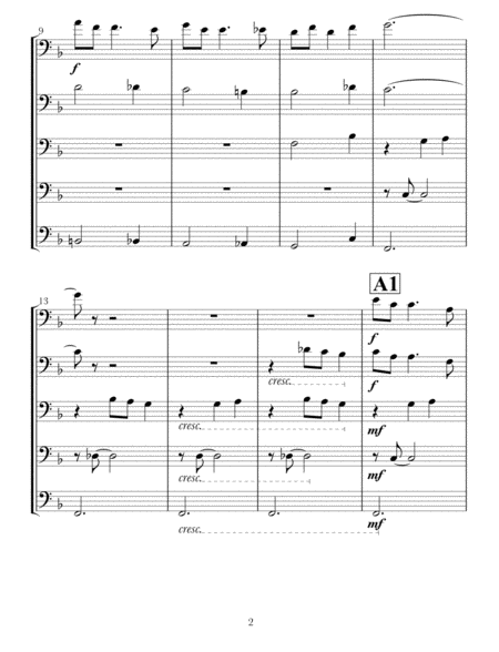 Christmas Time Is Here For Trombone Quintet Page 2