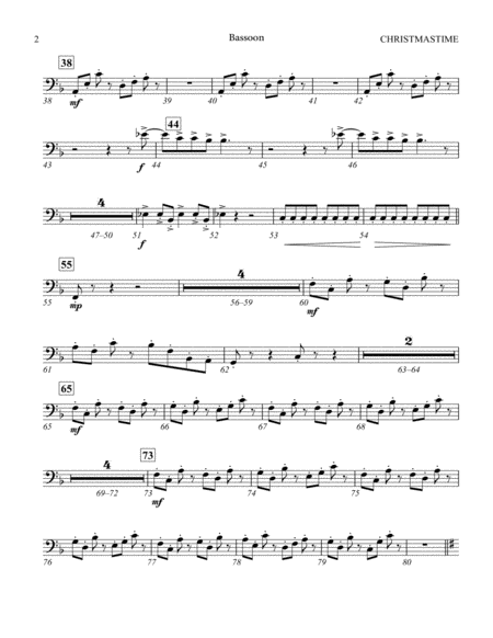 Christmastime Arr Joseph M Martin Bassoon Page 2