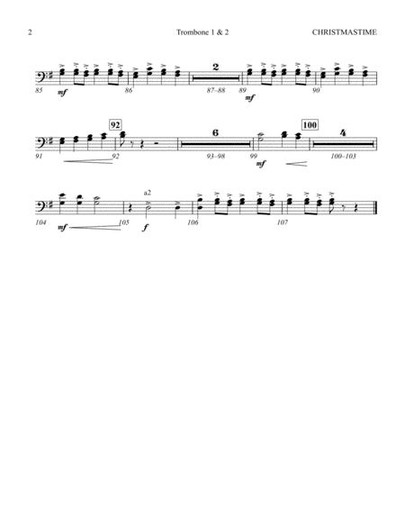 Christmastime Arr Joseph M Martin Trombone 1 2 Page 2