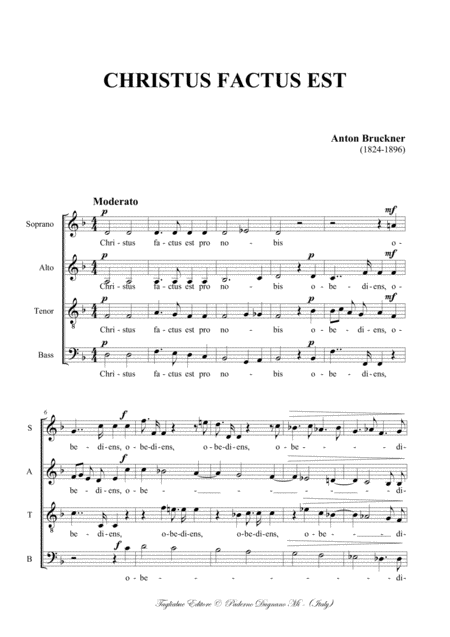 Christus Factus Est Bruckner For Satb Choir Page 2