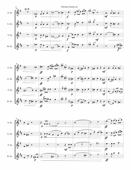 Christus Factus Est For Saxophone Quartet Page 2