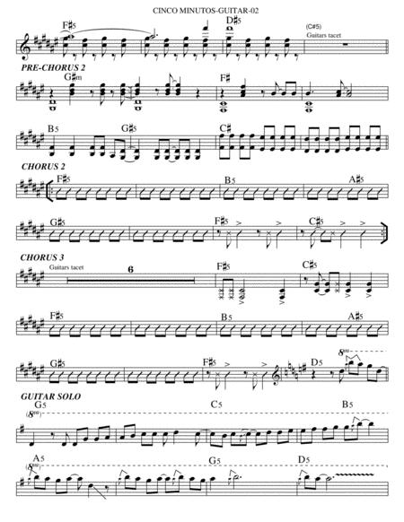 Cinco Minutos Guitar Page 2